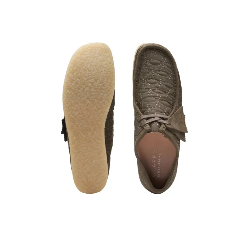 Clarks Wallabee 'Olive Combination' Boots-6