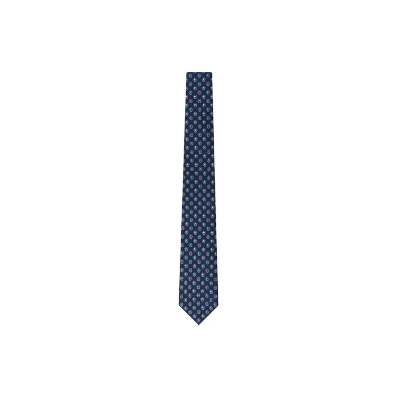 LOUIS VUITTON Vivienne Tie Men's Blue-0