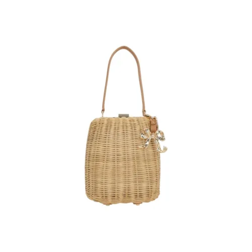 Self portrait Woven Handbag Women's Natural