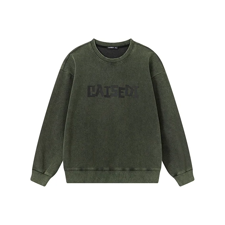 CAISEDI Sweatshirts Men Green-0