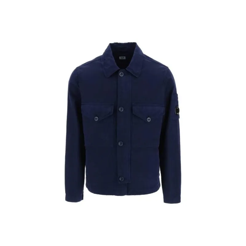 C.P.Company Pocket Detailed Buttoned Shirt Jacket-0