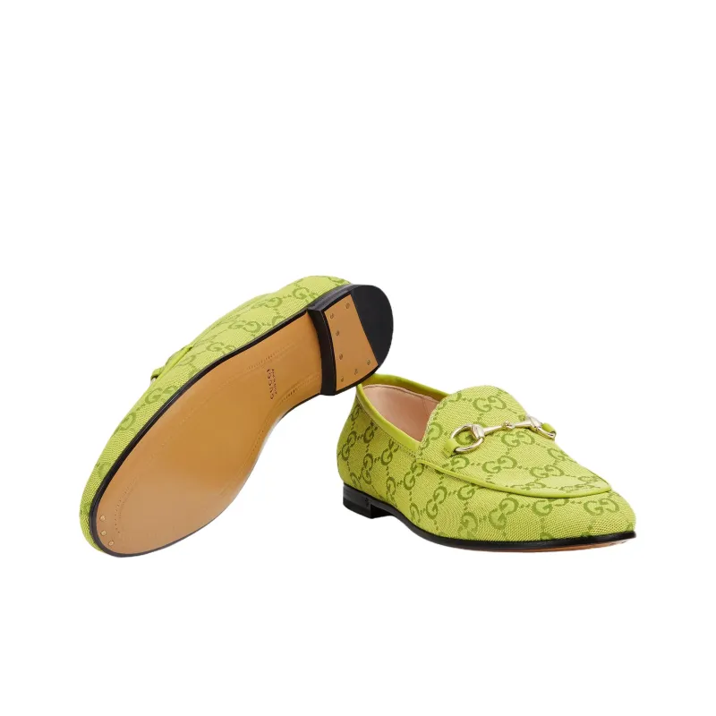 GUCCI Jordaan Casual Single Shoes Women's Green-4