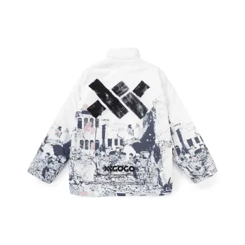 XXGOGO Puffer Jacket Winter Unisex White