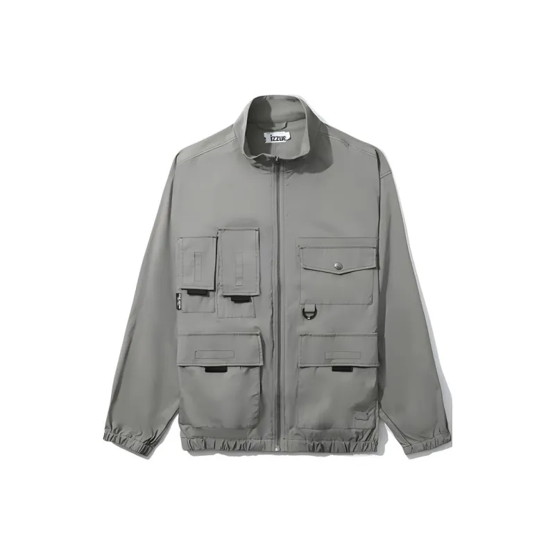 Izzue Jackets Coats Men's Gray Green-0