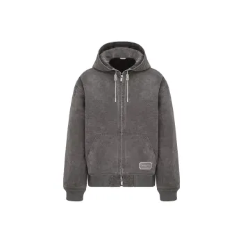 DIOR Logo Patch Zip-Up Jacket