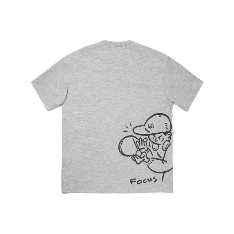 LiNing T Shirt Unisex Heather Gray Light Gray-1