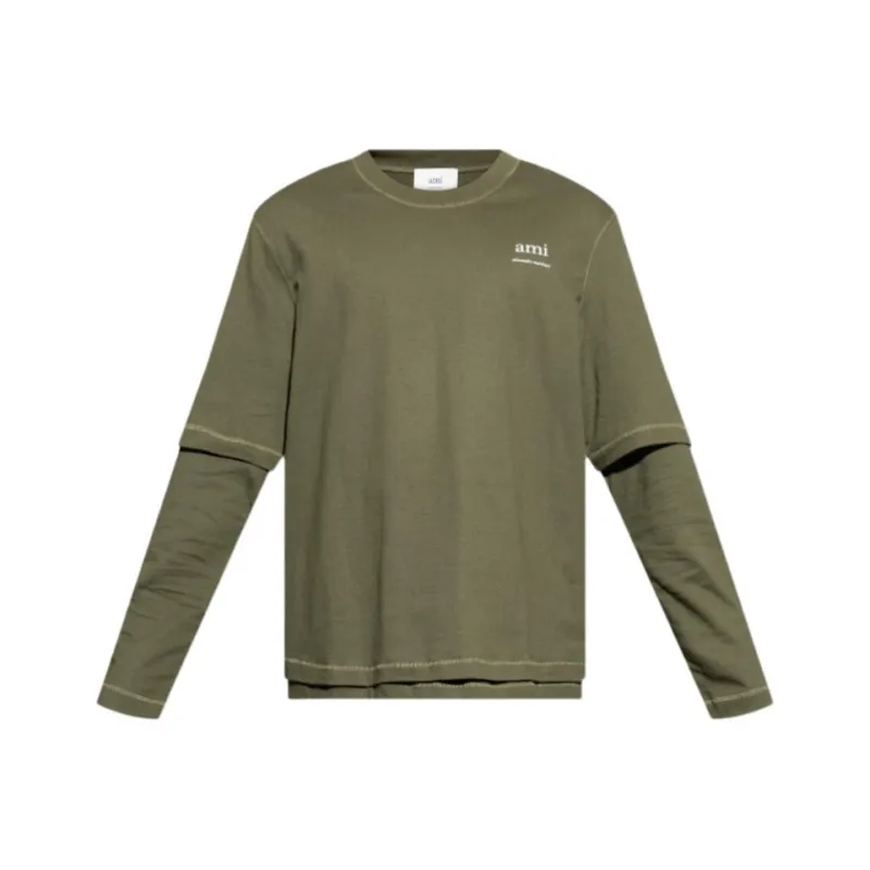 Ami Paris Logo print T shirt-0