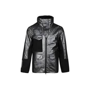 Nike Puffer Jackets Men Metallic Silver