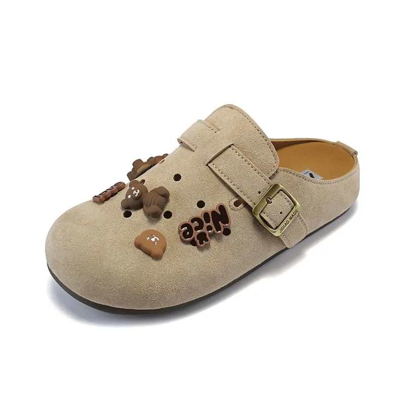 Lin Feng Cork Sole Closed Toe Slippers Women's-2