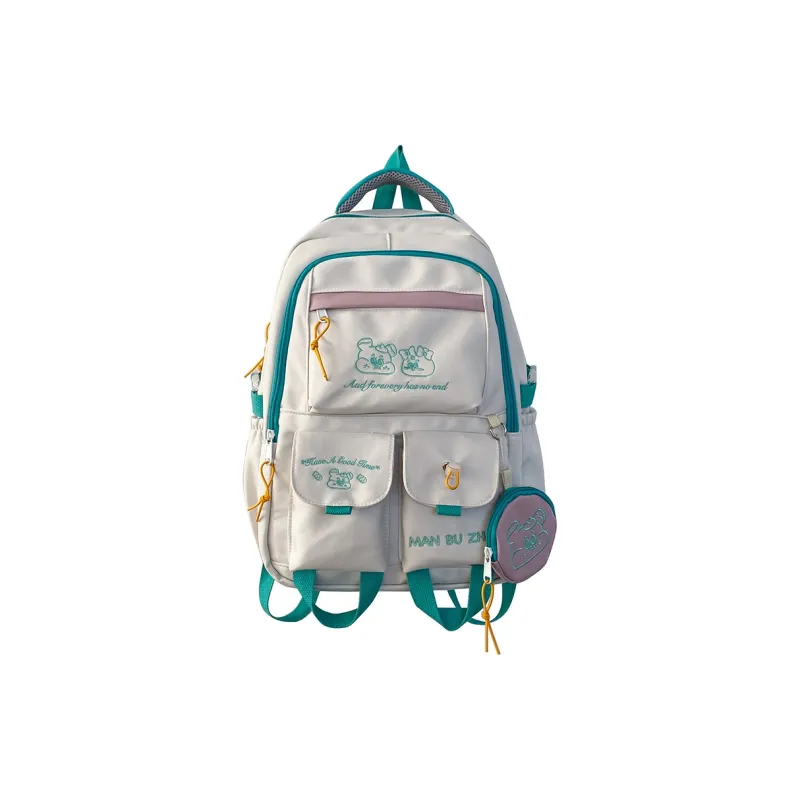 Alcohol Dragon Nylon Backpack Women's Multicolor-4
