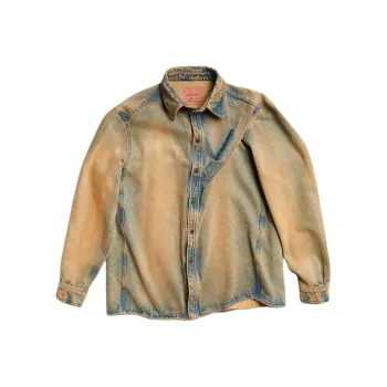 Y/Project Denim Jackets Men Brown