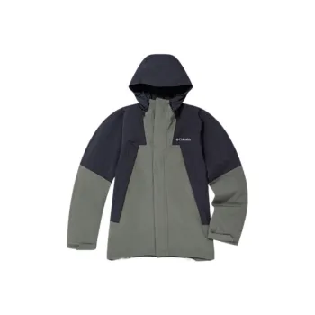 Columbia Omni Heat Waterproof And Windproof Windbreaker Jacket Men's Army Green