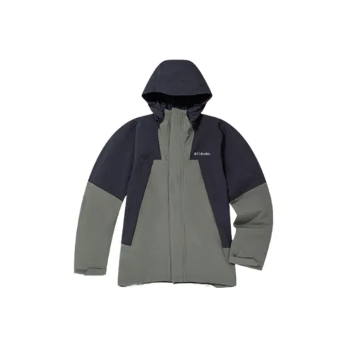 Columbia Omni Heat Waterproof And Windproof Windbreaker Jacket Men's Army Green