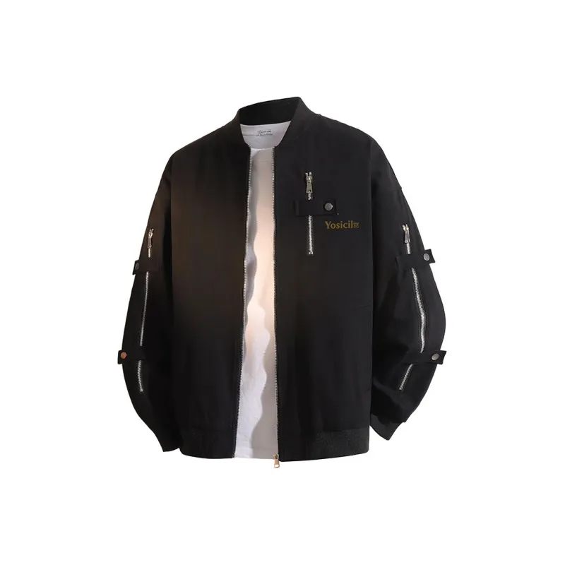 YOSICIL Jackets Coats Unisex Beige-2