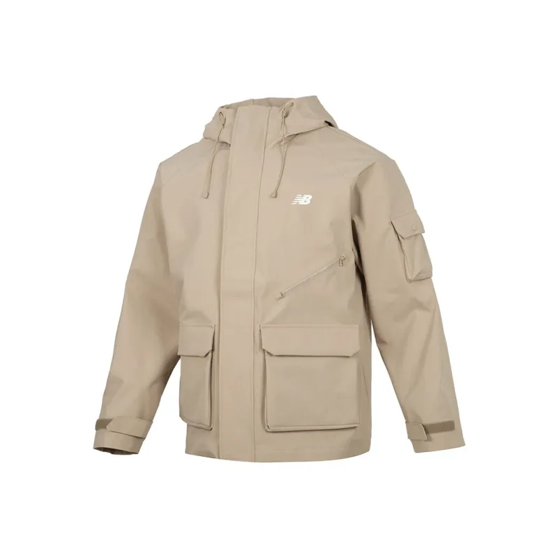 New Balance Jackets Men Brown-0