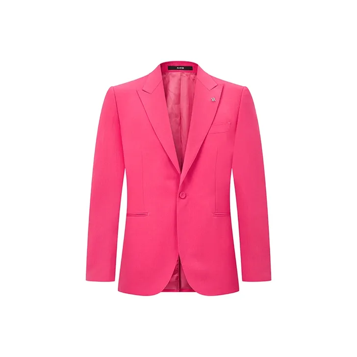 RARE Business Suits Men Rose Red-0