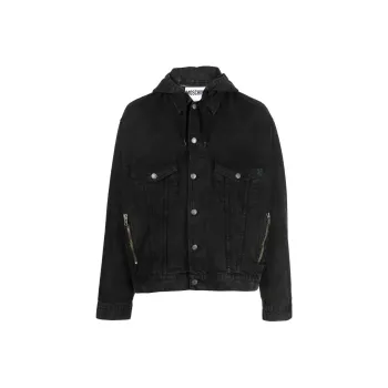 MOSCHINO Denim Jackets Men Black