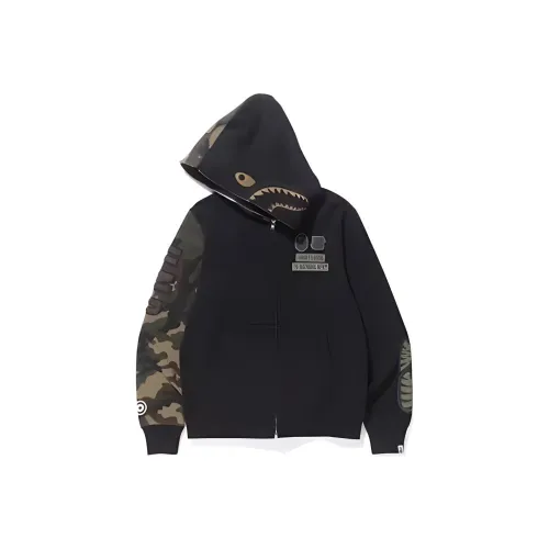 A BATHING APE X Undwoodland Camo Shark Hoodie