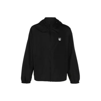 Maison Kitsune Logo patch Zip up Jacket