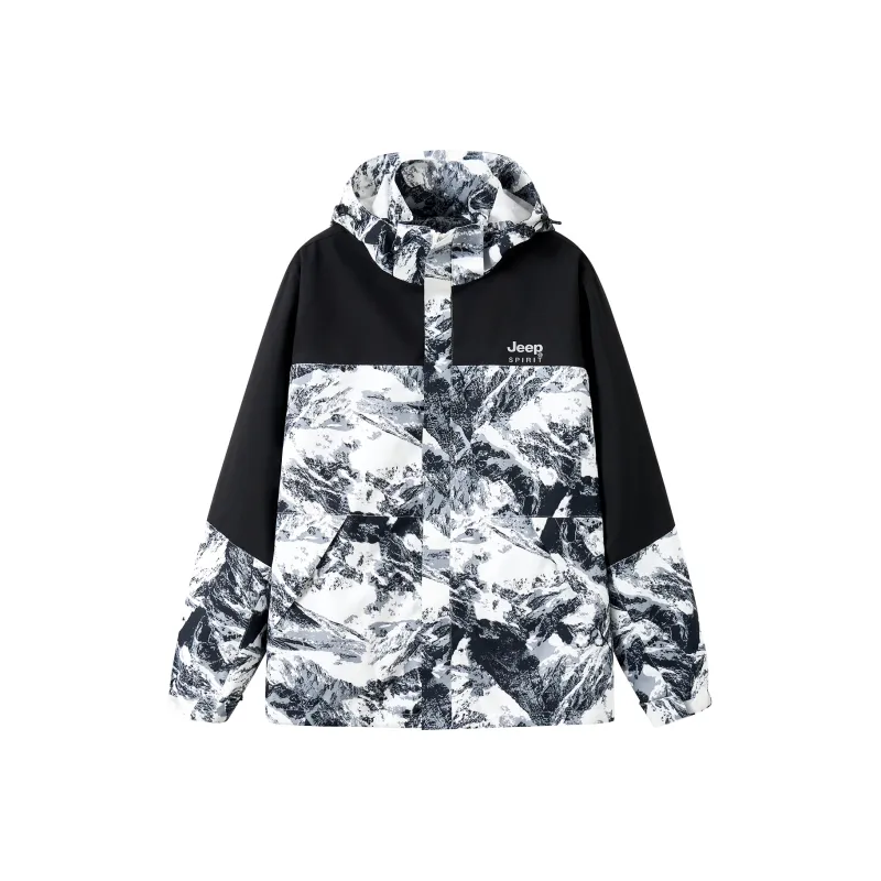 JEEP SPIRIT Outdoor Hiking Windproof Windbreaker Jacket Men's-0