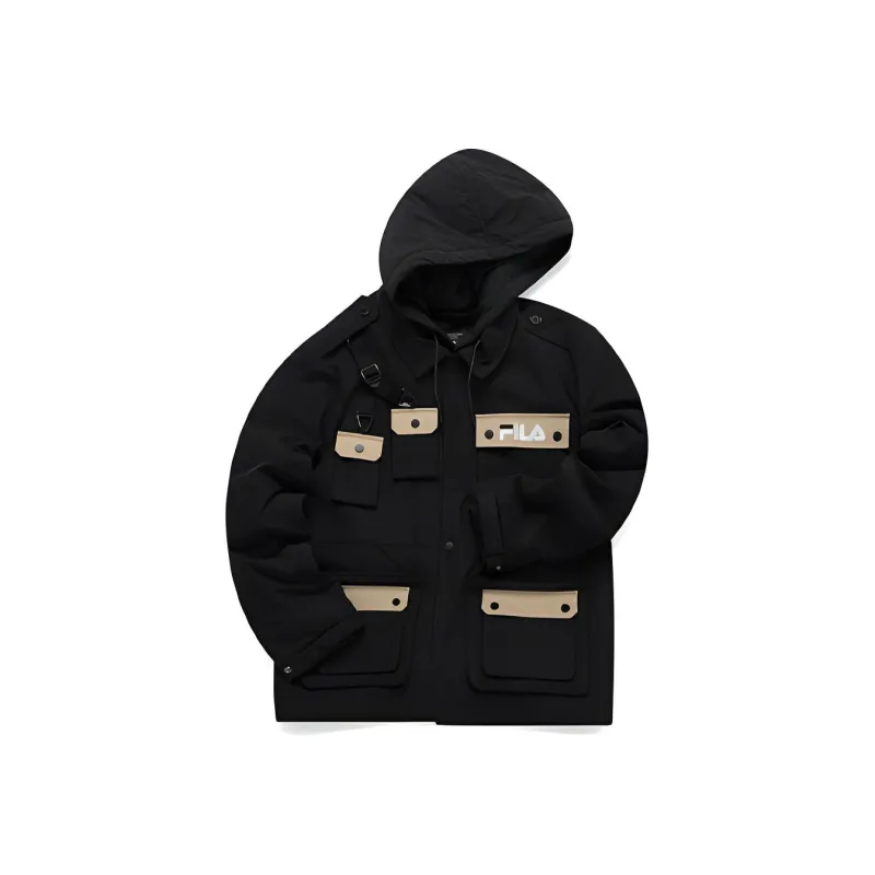 FILA FUSION Puffer Jackets Men Black-0