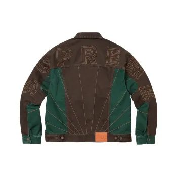 Supreme Radial Embroidered Denim Trucker Jacket