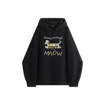 MIIOW Trend Party Series Sweatshirt Unisex Black