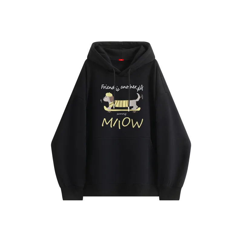 MIIOW Trend Party Series Sweatshirt Unisex Black-0