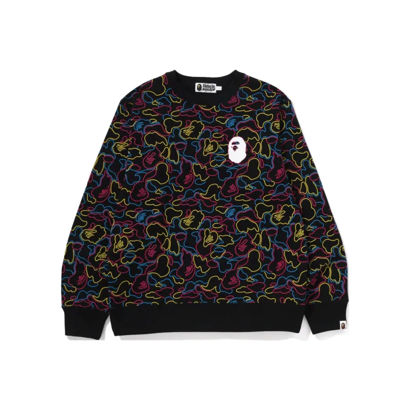 Bape Neon Camo Crewneck Sweatshirt-2