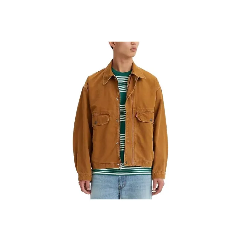 Levis Jackets Men Brown-0