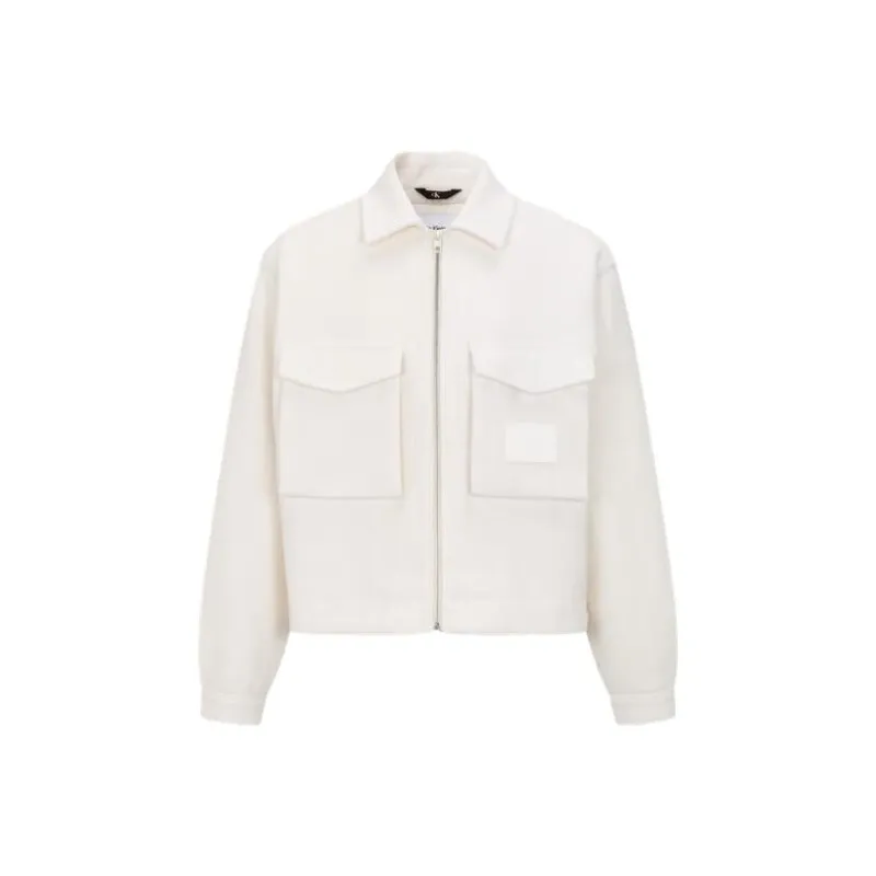 Calvin Klein Jackets Men Ecru-0