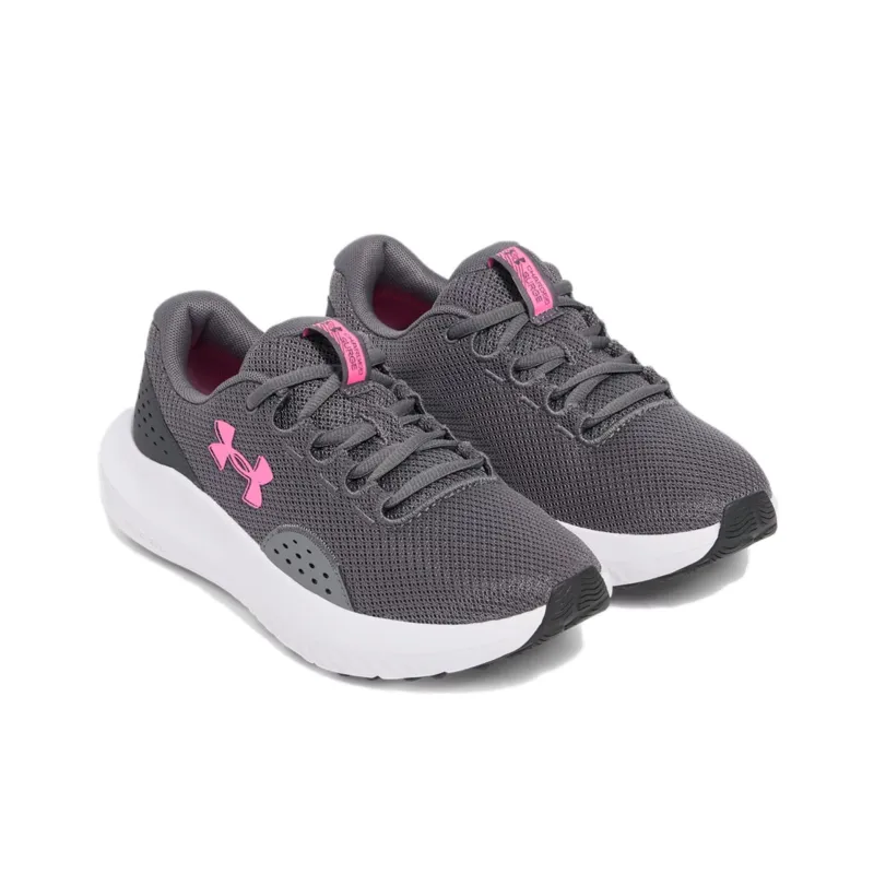 Under Armour Surge 4 Anti Slip Wear Resistant Low Top Casual Running Shoes Women's Gray-3