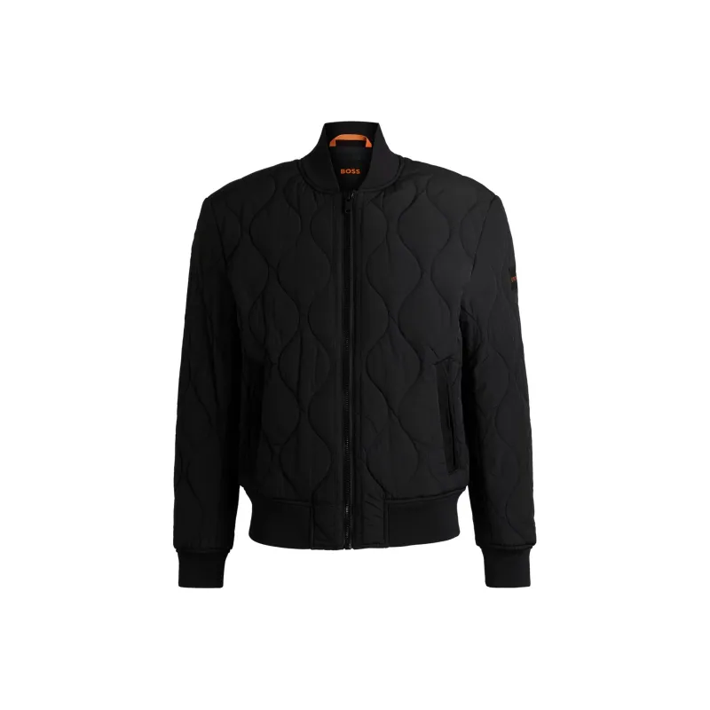 HUGO BOSS Quilted Bomber Jacket-0
