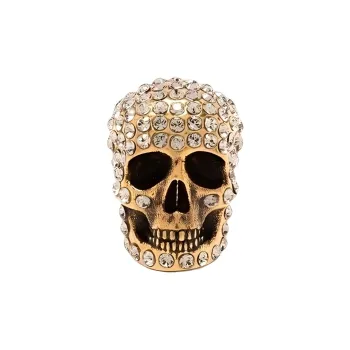 Alexander McQueen Embellished Skull Earrings