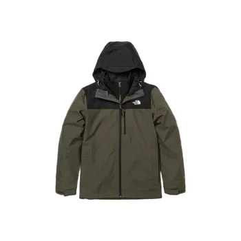 THE NORTH FACE Water Resistant Windproof Wear Resistant Warm Windbreaker Jacket Men's Army Green