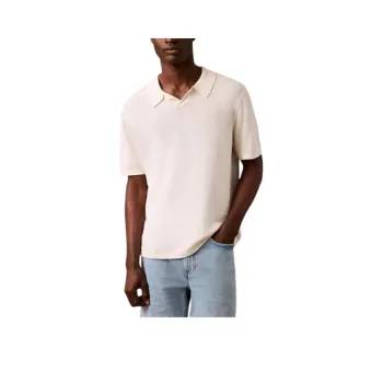 CALVIN KLEIN Polo Shirt Europe Version Men's White