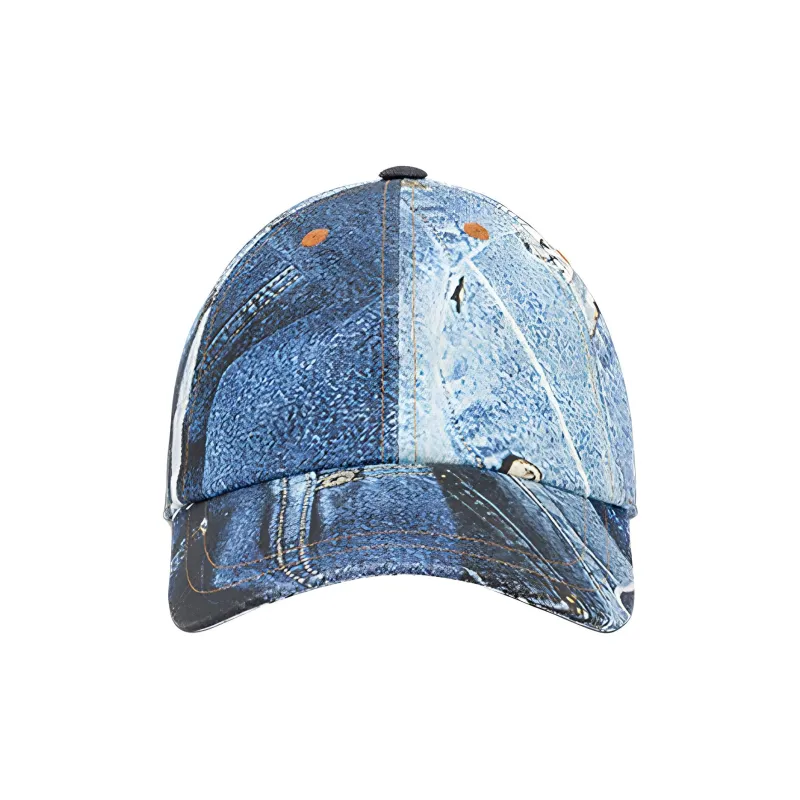 MOSCHINO Cotton Baseball Caps Women's Denim Blue-1