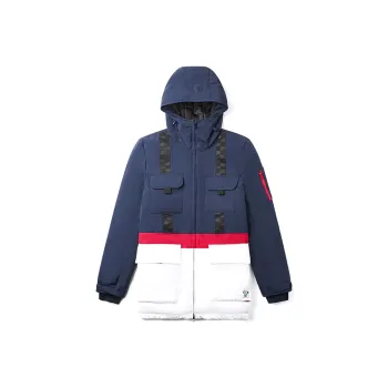 Vans Down Jacket Men's Blue White Red Multicolor