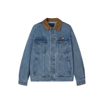 Teenie Weenie Men Denim Series Denim Jacket Spring Unisex Couple's