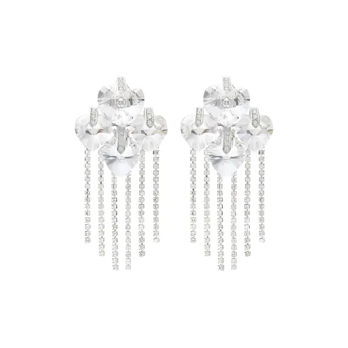 Jimmy Choo Heart Crystal Drop Earrings