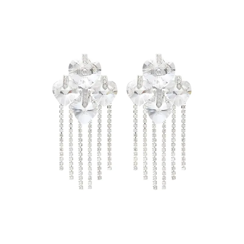 Jimmy Choo Heart Crystal Drop Earrings-0
