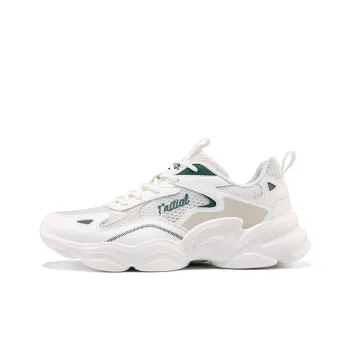 361° Yunshu Slip Resistant, Abrasion Resistant, Breathable Low Top Casual Shoes Men's White Green