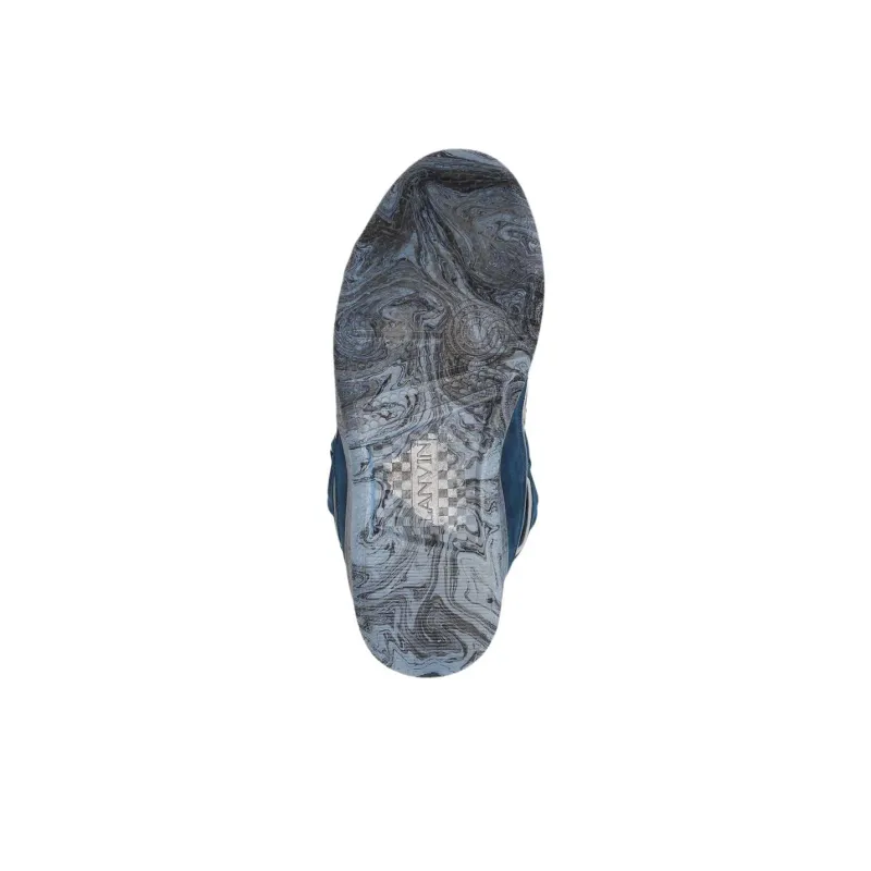 Lanvin Curb Low Top Skateboard Shoes Men's Blue-4