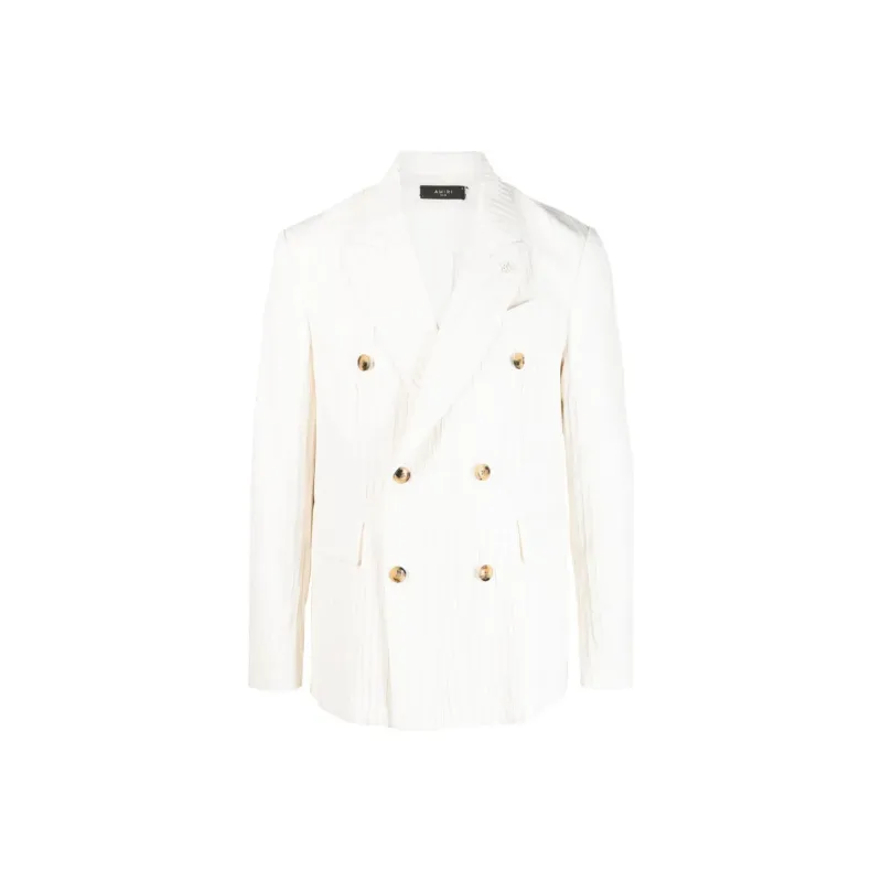 AMIRI Striped Double breasted Blazer-0