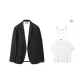 Black (Includes Brooch+White T-Shirt)