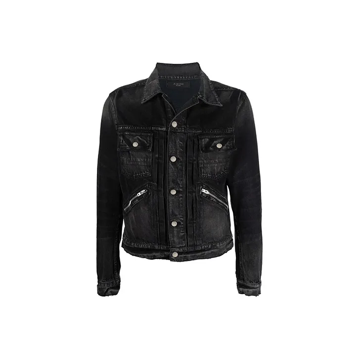 AMIRI Core Double Slanted Trucker Jacket-0
