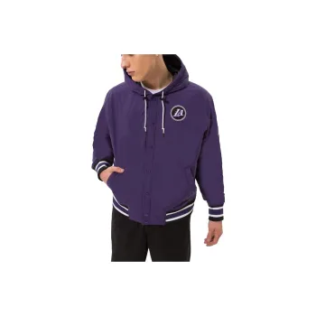Nike Nba Los Angeles Lakers Courtside City Edition Full Snap Loose Fit Jacket