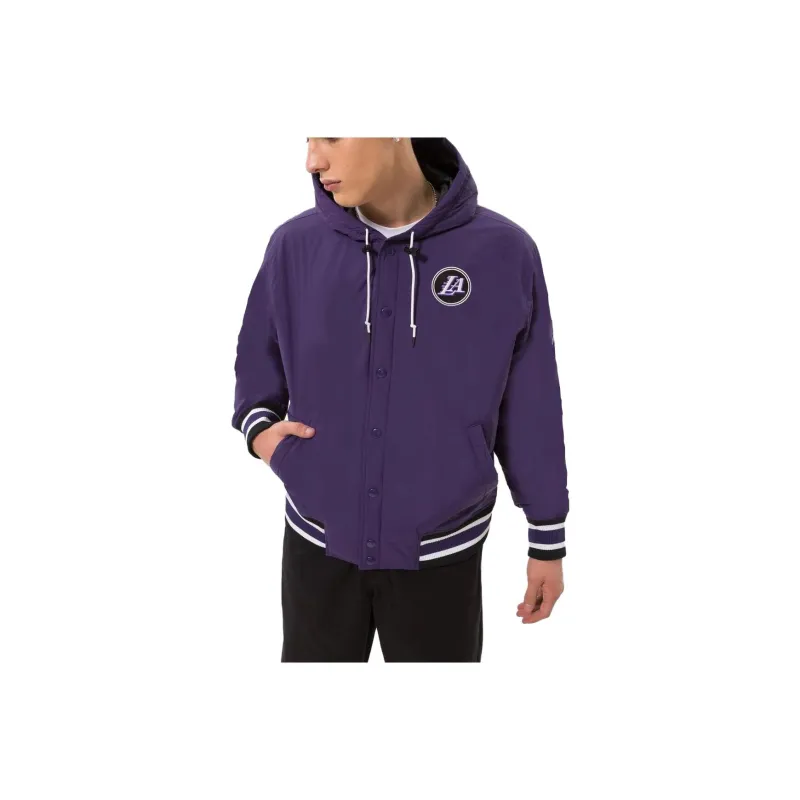 Nike Nba Los Angeles Lakers Courtside City Edition Full Snap Loose Fit Jacket-0