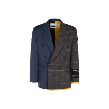 OFF-WHITE Business Suits Coats Men's Dark Gray