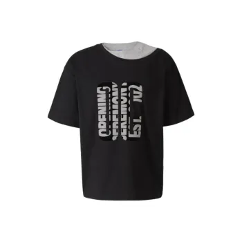 Opening Ceremony Logo Printed Double Collar T-Shirt